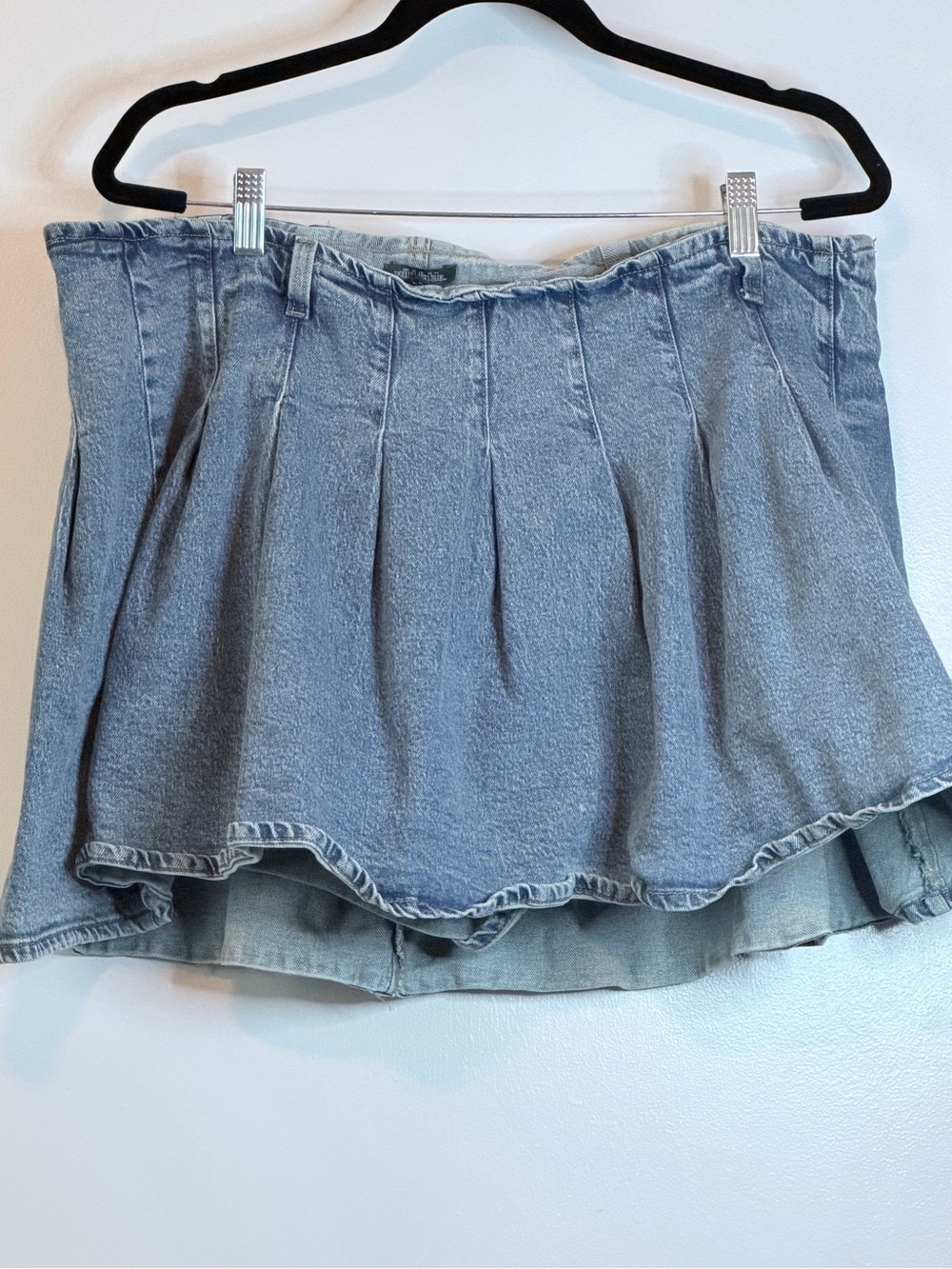 wild fable Light Blue High-Low Denim Skirt